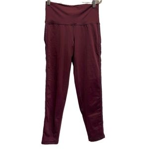✨2/$10✨Sz.M-Aerie mesh side Burgundy Legging